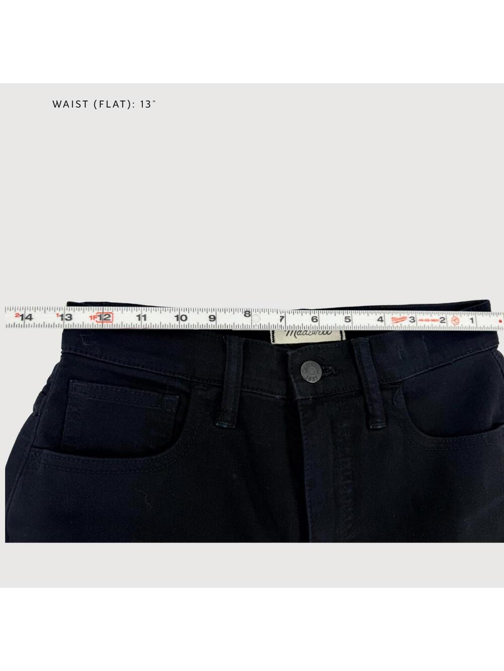 Madewell Black Wide-Leg Cropped Jeans - Picture 7 of 11